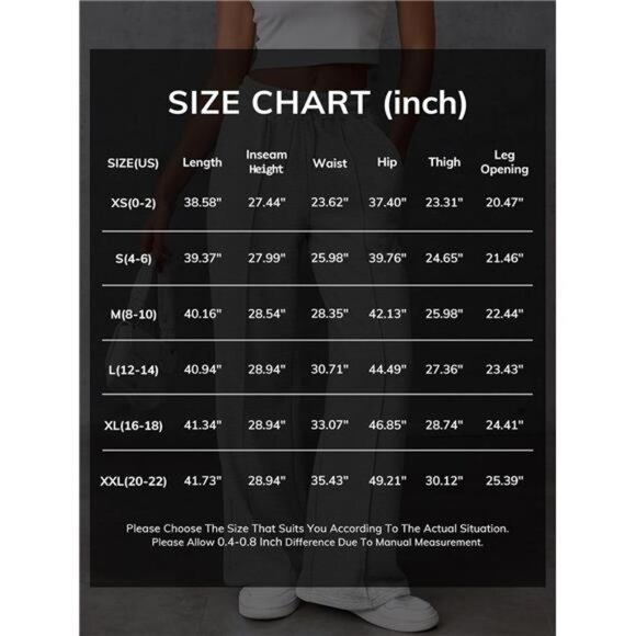 Womens Wide Leg Sweatpants High Waisted Khaki - Picture 6 of 6